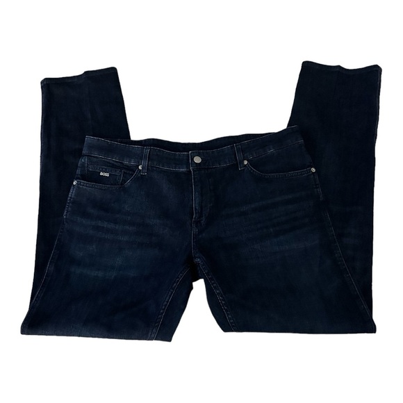 Hugo Boss Delaware Slim-Fit Jeans Dark Blue Men’s Size 40/32 - Picture 5 of 10